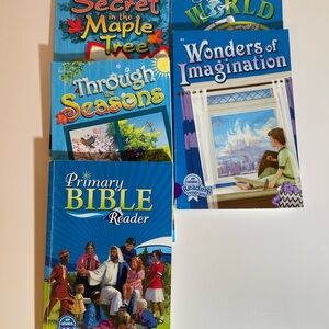 Lot of 5 ABeka Reading Program Elementary Books Homeschool *See Description